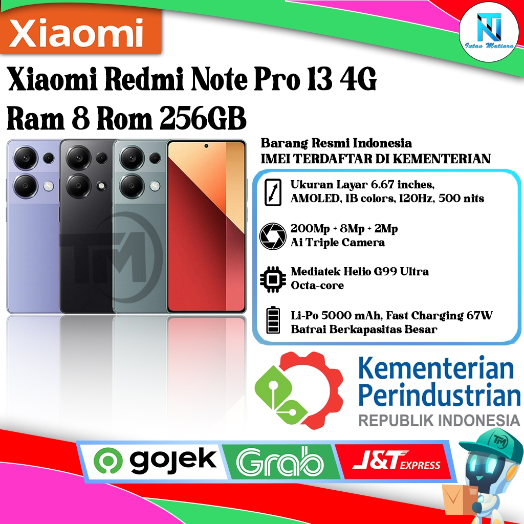 Xiaomi Redmi Note 13 Pro 4G Ram 8 Rom 256GB