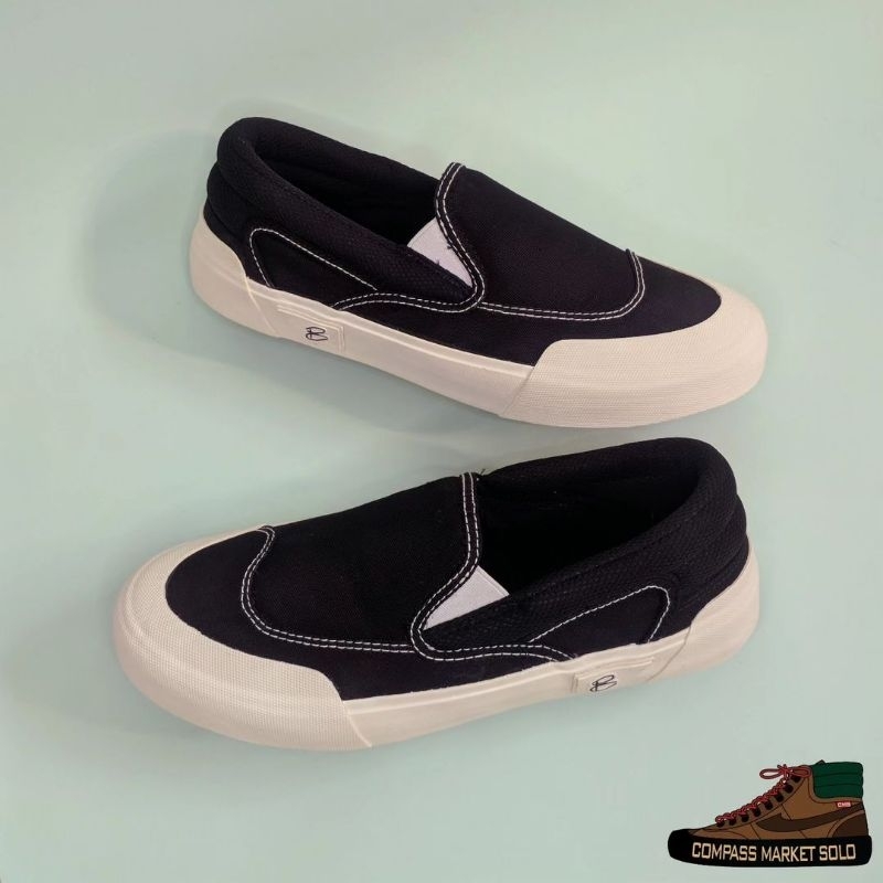 [ORIGINAL] PATROBAS SLIP ON CLOUD BLACK WHITE