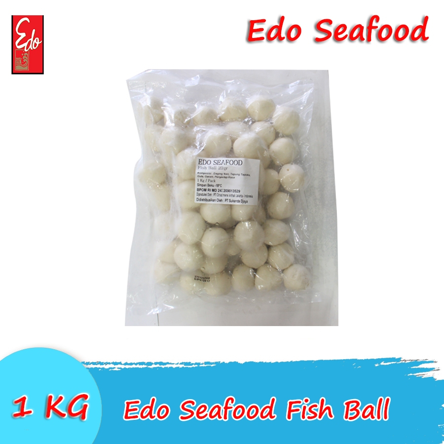 

Edo Seafood Cuttlefish Ball 1 Kg / Bakso Ikan Sotong