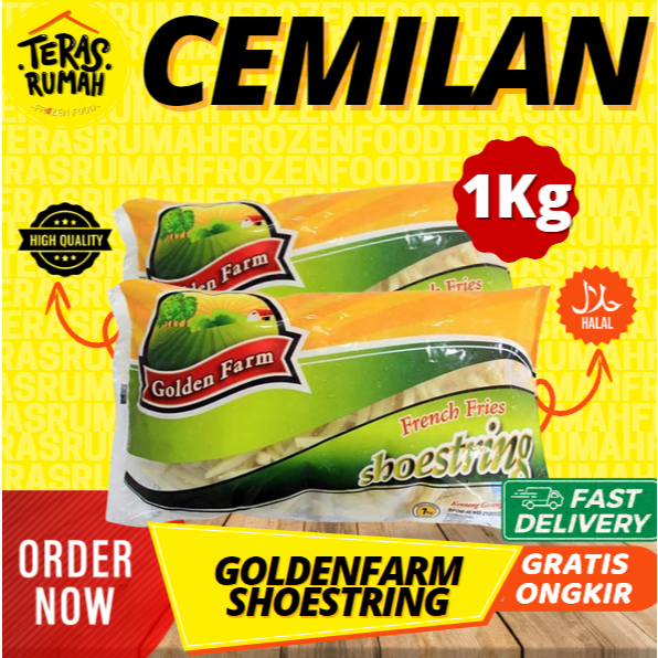 

GOLDEN FARM - KENTANG GORENG FRIES SHOESTRING PANJANG 1KG