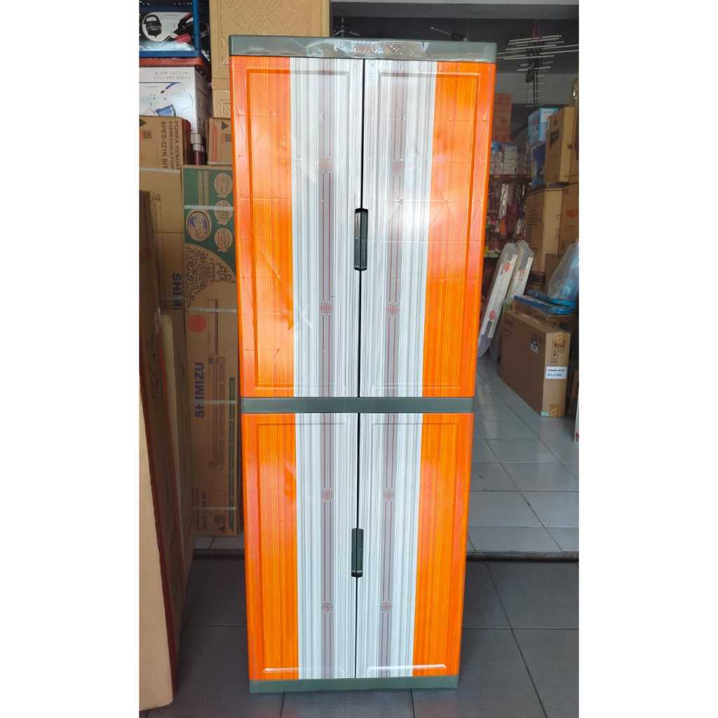 Lemari Pakaian Plastik Lemari Fawsline Pintu Panjang