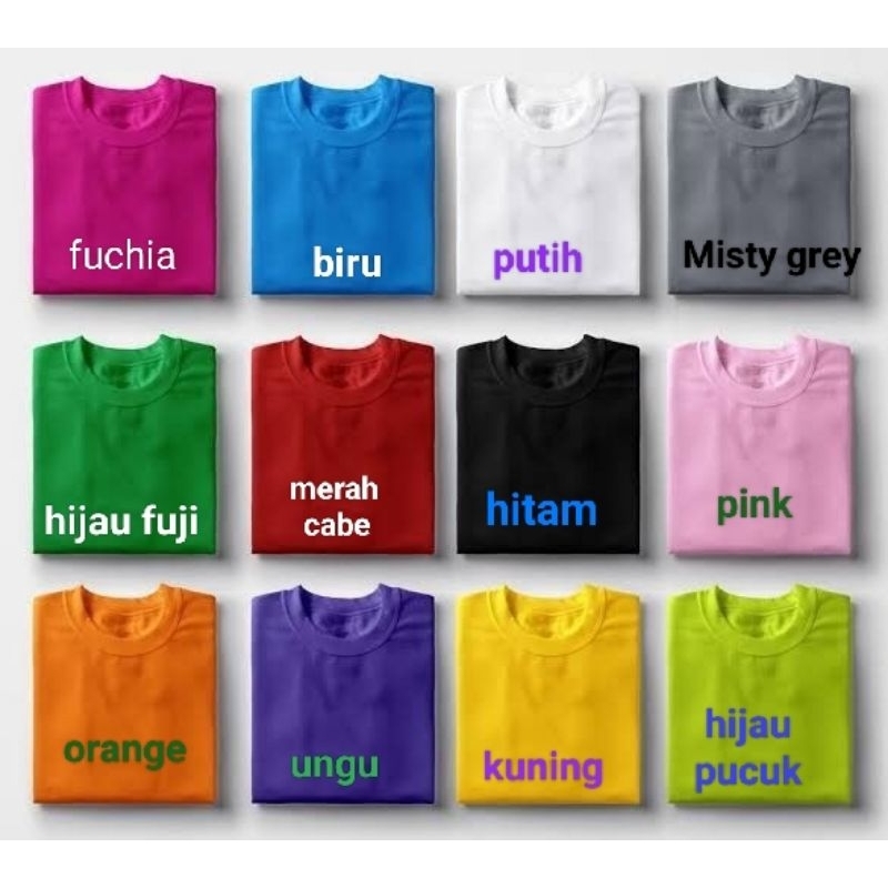 kaos basic lengan panjang pria wanita, kaos polos lengan panjang unisex, kaos polos cotton combat