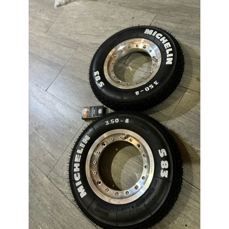 Paketan velg tubbles GS SCOOTER Modular X michellin S83 3.50-8