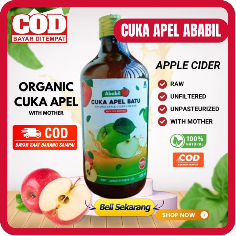 

CUKA APEL ABABIL 300 ML - CUKA ABABIL BATU MALANG CUKA APEL BATU MALANG CUKA APEL MALANG CUKA SARI BUAH APEL CUKA APEL ORGANIC APPLE CIDAR VINEGAR