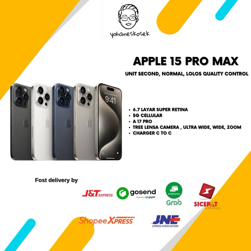 SECOND 15 PRO MAX RESMI INDONESIA