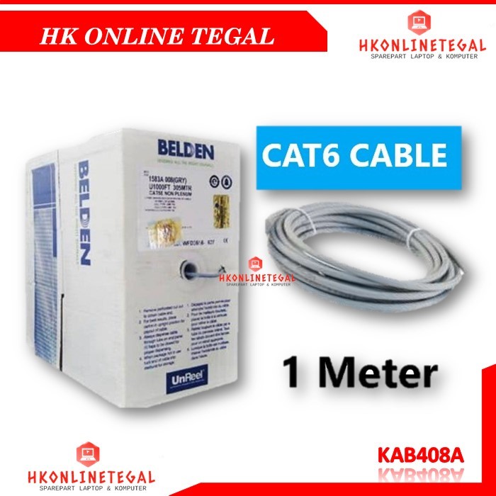 Kabel LAN CAT6 UTP BELDEN ORIGINAL - 1 Meter
