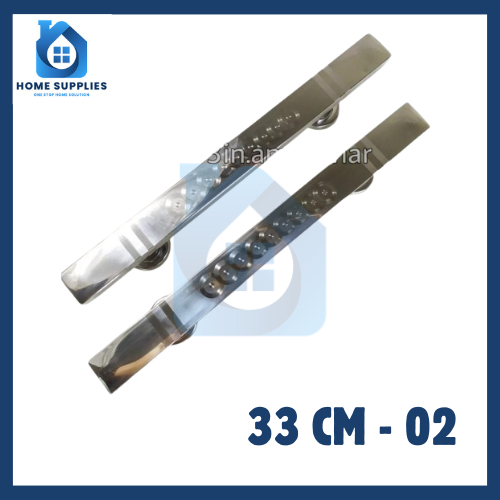 Gagang Pintu Kupu Tarung Stainless Murah 33cm - 02