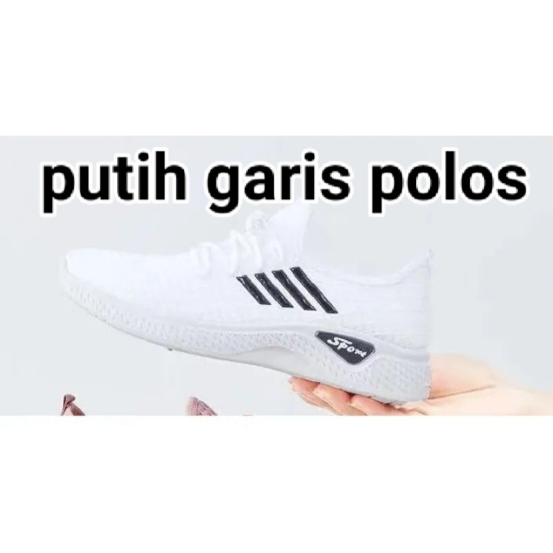 sepatu wanita snekers garis polos, 5 g volcom