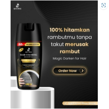 My iwe hair coloring shampoo BLACK