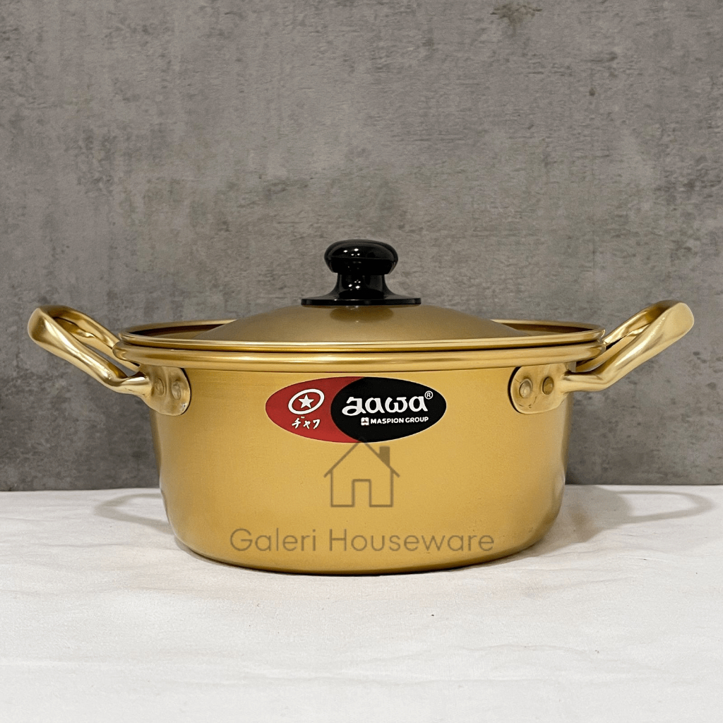 PANCI EMAS KOREA UK 16CM DAN 18CM/ PANCI RAMYEON/RAMEN KOREA/MASAK RAMYUN / PANCI DRAMA KOREA / PANC