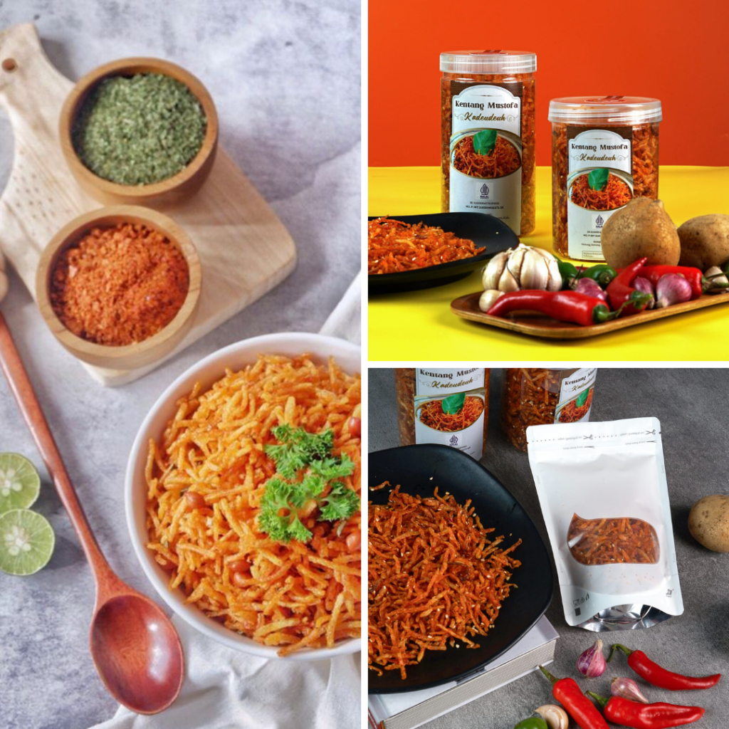

Kentang Mustofa Kadeudeuh Pedas Manis Original Kemasan POUCH Kering Cemilan Snack Kantoran dan Rumahan Gramasi 500 gram Kualitas Terjamin lisensi Halal dan P IRT