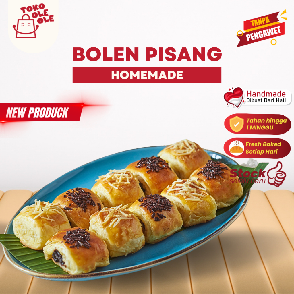 

Bolen Pisang Coklat Keju 1 Box Oleh Oleh Surabaya Bolen Pisang Original Homemade