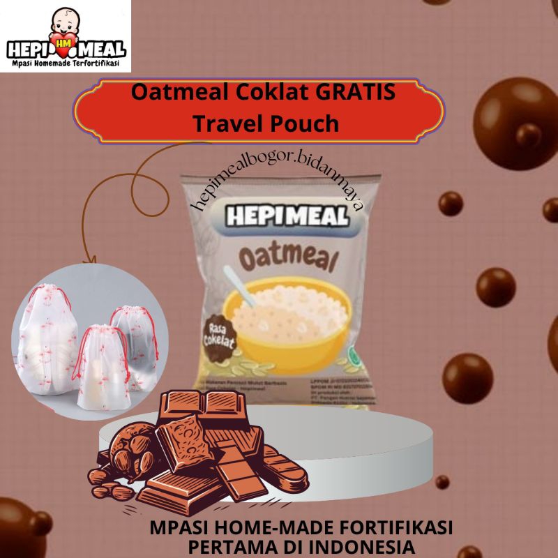 

1 PCS Oatmeal Coklat Hepi meal 25gr Makanan Untuk Bayi Hingga Dewasa baik untuk IBU MPASI
