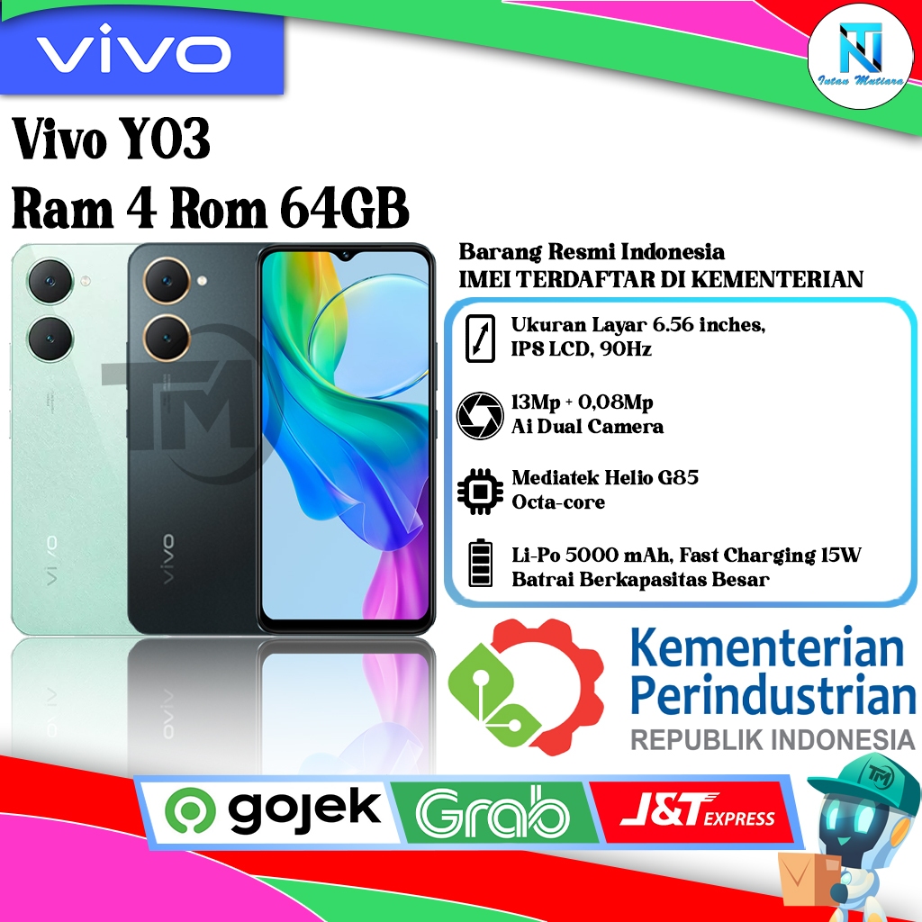 Vivo Y03 Ram 4/64GB | Ram 4/128GB