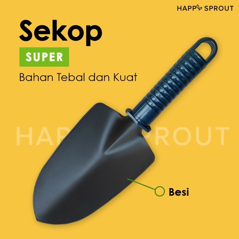 Sekop Besi Kebun - Peralatan Berkebun Tanah Pertanian Tangan Mini