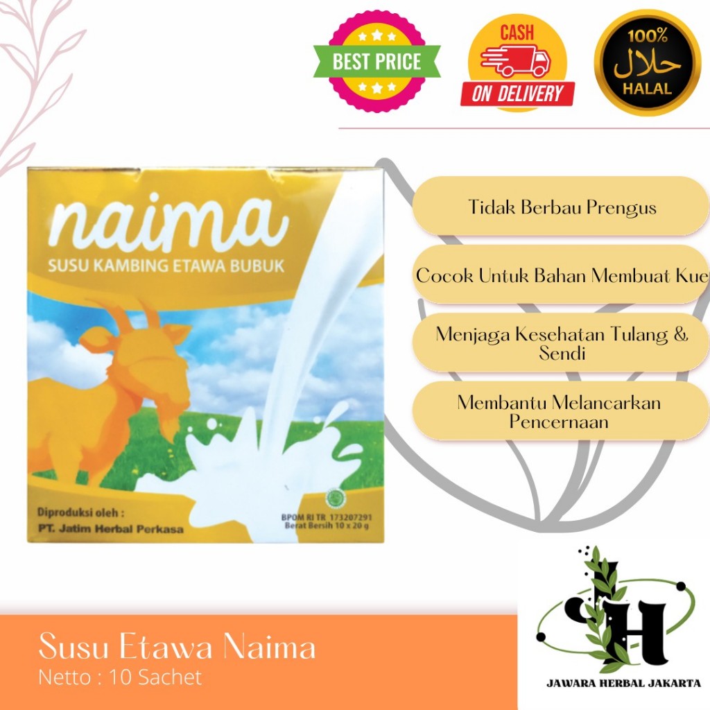 

Susu Kambing Etawa Bubuk Naima Susu Etawa Propolis Bee Pollen Asli Original