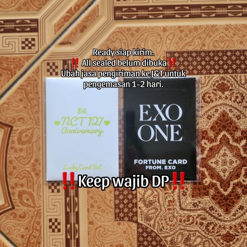 [READY STOCK] NCT 127 LUCKY CARD 8TH ANNIVERSARY MARK SEALED EXO FORTUNE SCRATCH FANMEETING ONE SEAL