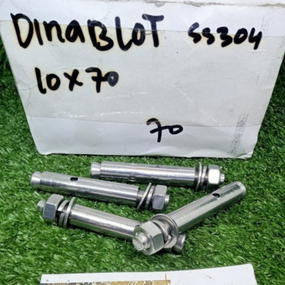 Dynabolt SS304 M10X70 /Baut Beton/Dinabol /Dinabolt Stainless M10X70
