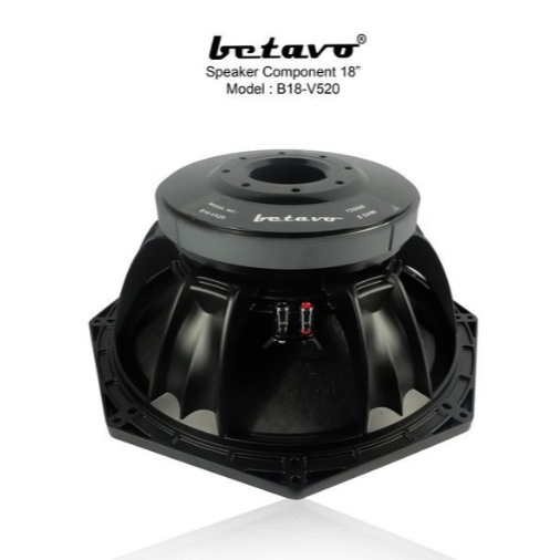 Speaker Komponen Betavo B18-V520 / B18V520 Versi2 18 Inch 1300 Watt Original