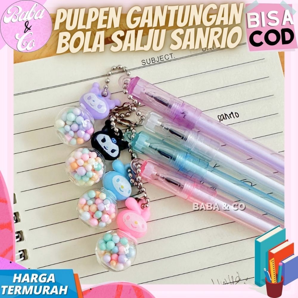 

PEN SANRIO PULPEN GANTUNGAN BOLA SALJU SANRIO PULPEN SALJU BOLA SANRIO LUCU IMUT UNIK