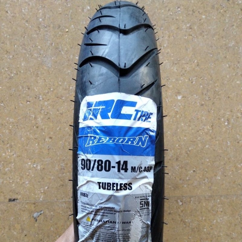 Ban Luar IRC 90/80 Ring 14 NR87Z REBORN Tubeless Ban Motor Matic Tubles 90 80 Ring14 908014 NR 87Z 8