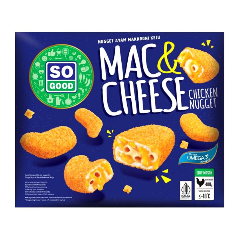 

so good mac & cheese chicken nugget 400gr