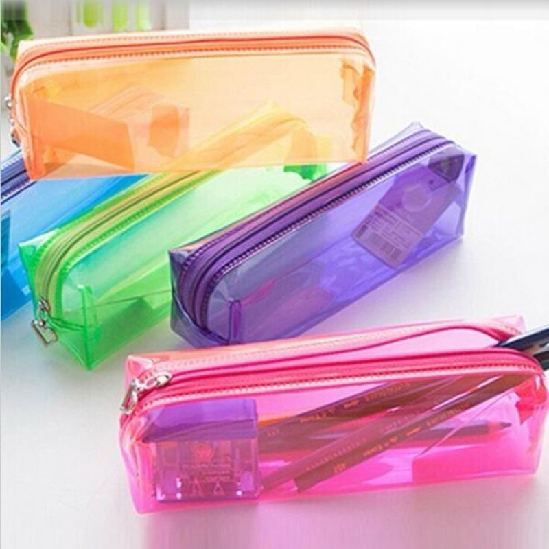 Aesthetic transparant pencil case