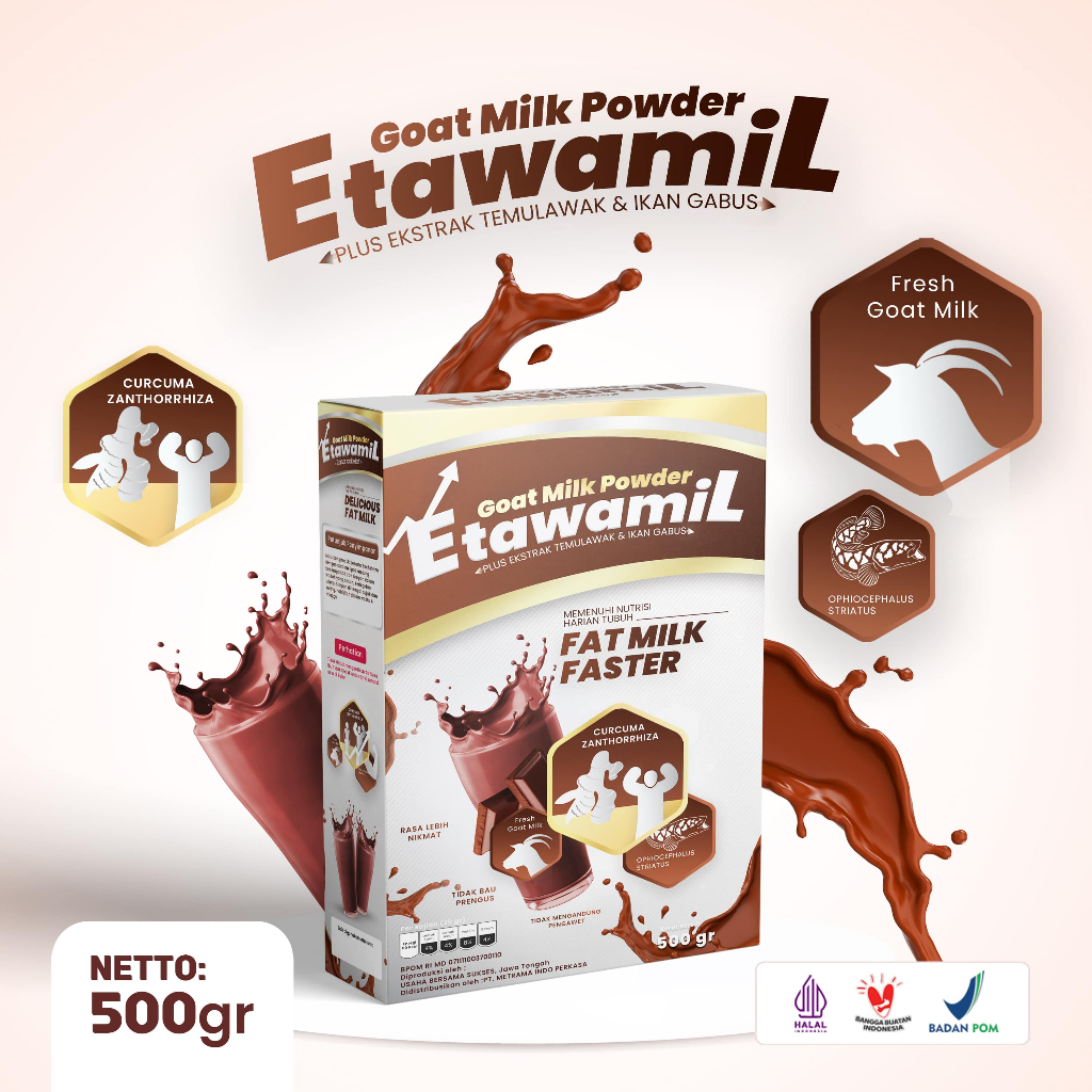

ETAWAMIL WEIGHT GAIN - Susu Gemuk Nafsu Makan HALAL BPOM 1 KG / 1000g - Vanilla