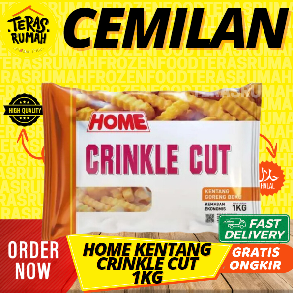 

HOME - CRINKLE CUT FRIES KENTANG GORENG FROZEN 1KG