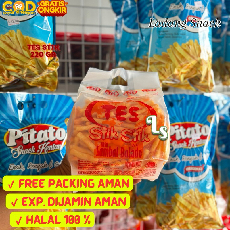 

[PACK][220 GR] TES STIK BALADO / TES STIK STIK / TES STIK PEKANBARU / STIK PEDAS ENAK LARIS / KERUPUK ENAK BALADO PEKANBARU / LADANG SNACK / LADANG SNACK PKU / AGEN SNACK PEKANBARU