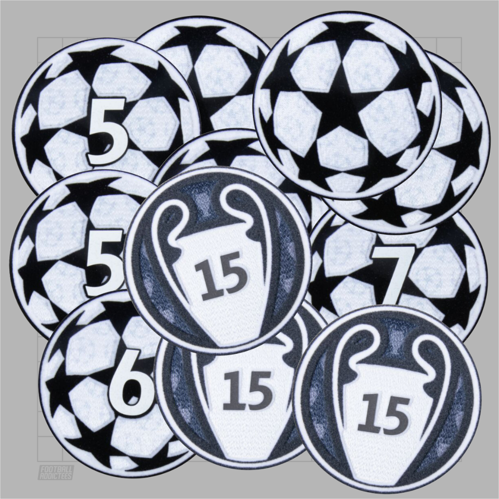 Patch Sleeve Starball, Starball 7 AC Milan, Starball 6 Liverpool Bayern Munchen, Starball 5 Barcelon