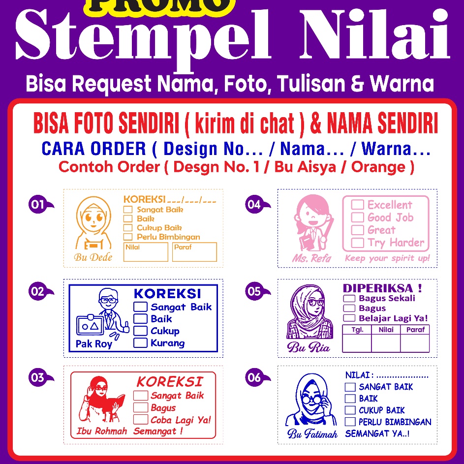 

Dapatkan Stempel Nilai Guru Penilaian Koreksi Checked Reward