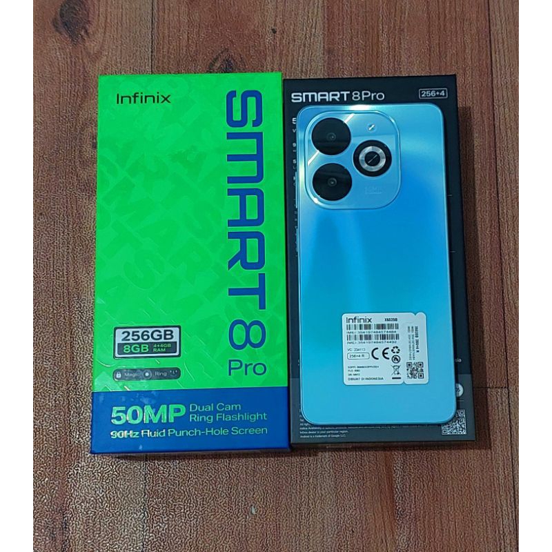 INFINIX SMART 8 PRO 4/256 SECOND MULUS FULLSET ACC LENGKAP