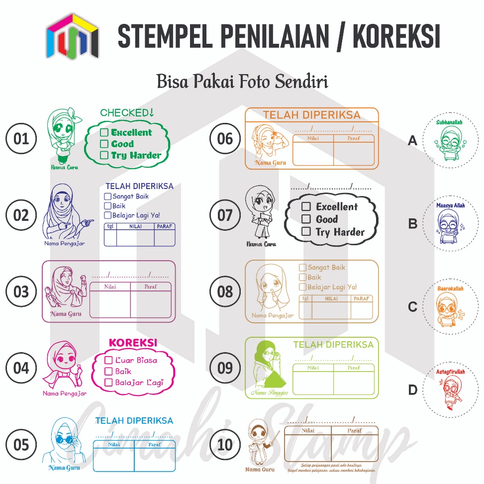 

Harga lebay Stempel Penilaian Stempel Koreksi