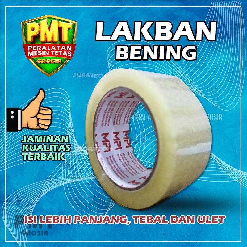 

Lakban Bening 100 Yard x 45 mm MPI