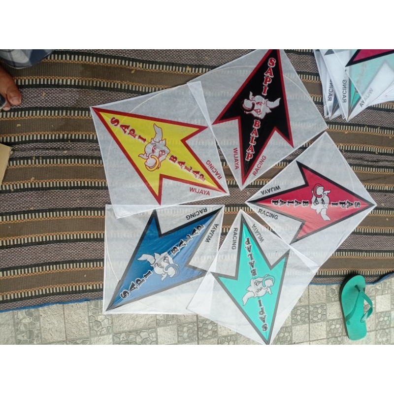 layangan sukhoi sapi balap, dapat 500 pcs