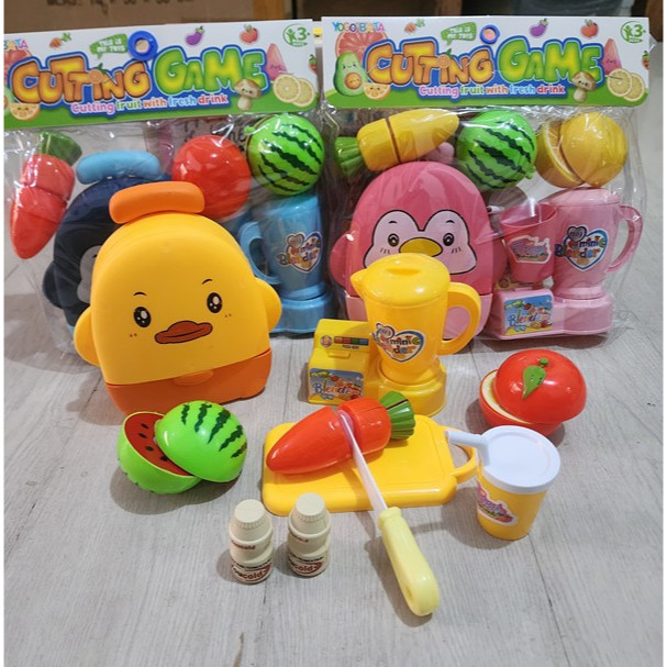 MAINAN BUAH POTONG DAN BLENDER JUICE YK90