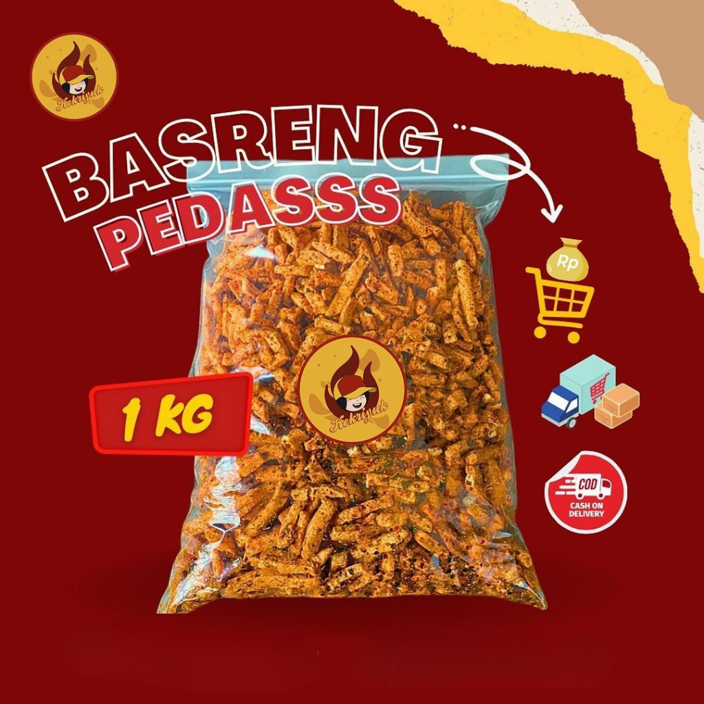 

BASRENG VIRAL 1 KG / BASRENG BUMBU MELIMPAH EKSTRA DAUN JERUK ISI 250 GRAM / 500 GRAM / 1 KG