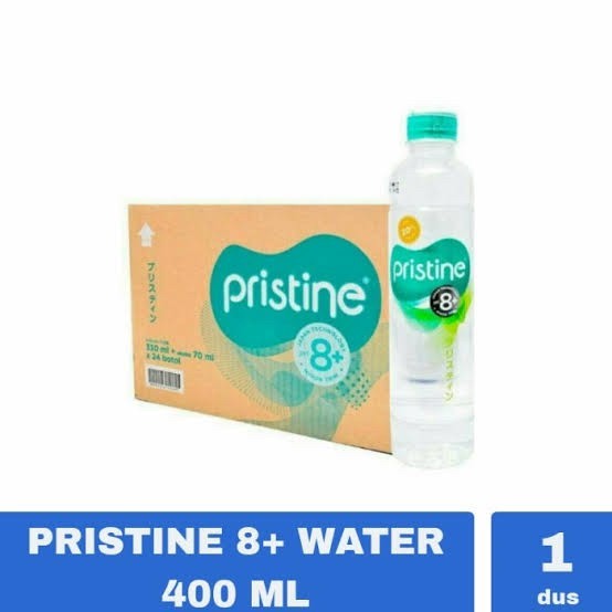 

Pristine water 400 ml x 24 botol + air minum pristine + air alkali