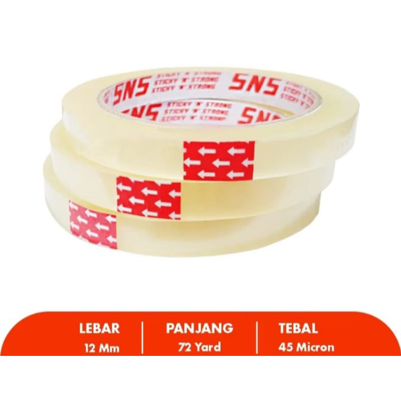 

Lakban Bening 72Yard SNS 1 Pcs