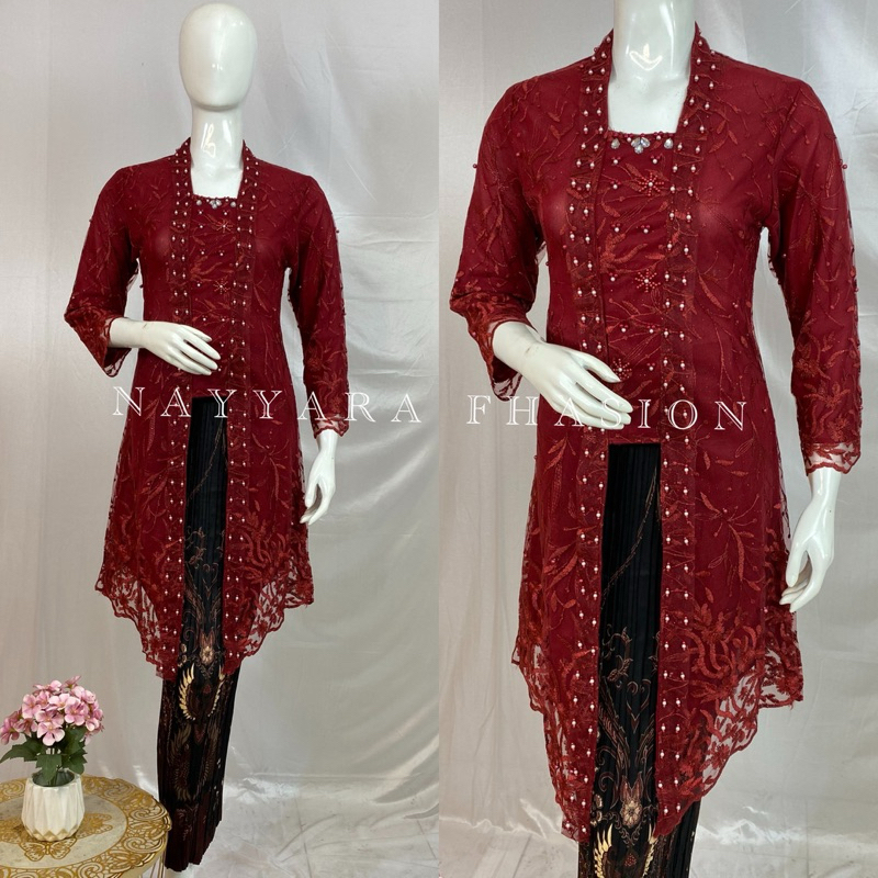Kebaya Modern Kebaya Wisuda Kebaya Kutu Baru Payet Kebaya Bali Payet  Setelan Kebaya Brokat Payet