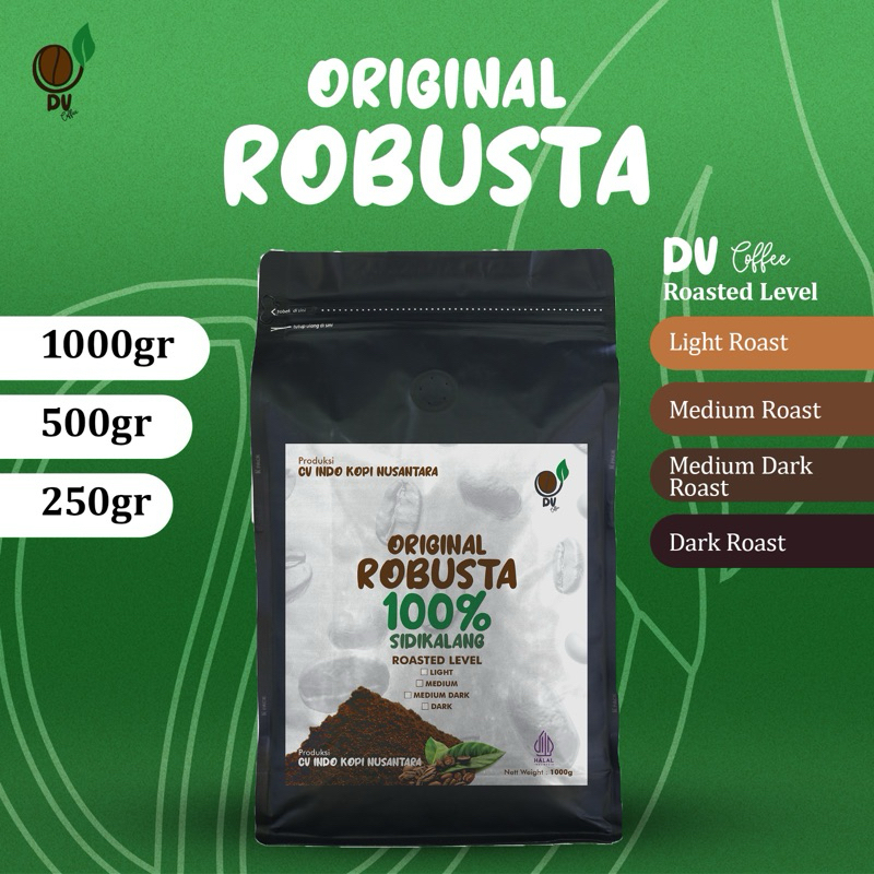 

Original Robusta 100% Sidikalang 250gram & 500gram (Biji/Beans)