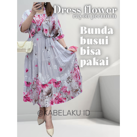 DRESS SET ROMPI KATUN MOTIF PREMIUM DRESS MIDI BASIC TEBAL FREE LEGGING