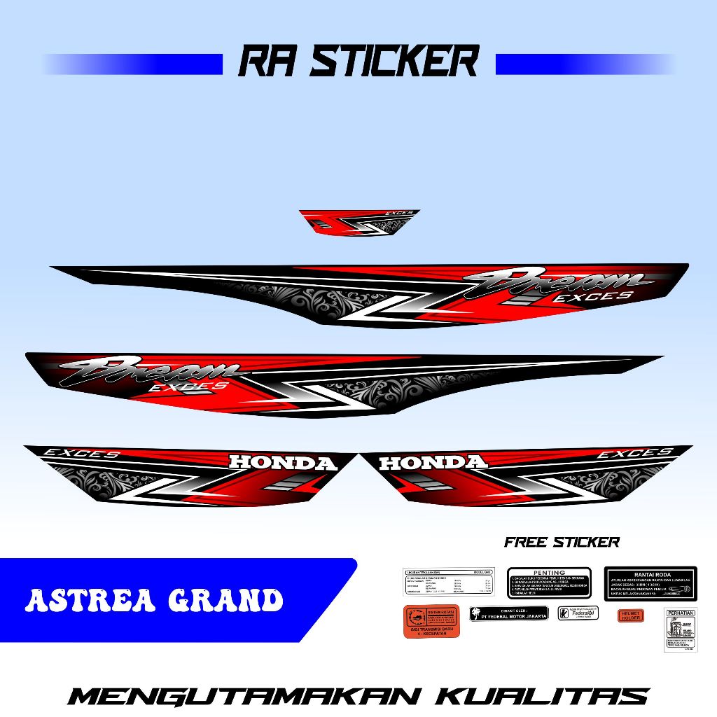 [COD] STRIPING ASTREA GRAND, STRIPING DREAM, ASTREA GRAND, STRIPING ASTREA TERBARU, STRIPING ASTREA 