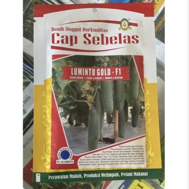 Benih Timun Lumintu Gold F1 20 Gram - Cap Sebelas