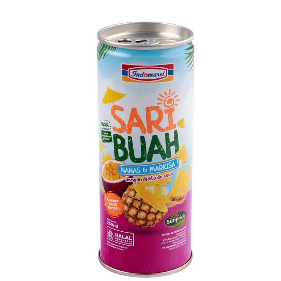 

Indomaret Sari Buah Nanas dan Markisa 250ml