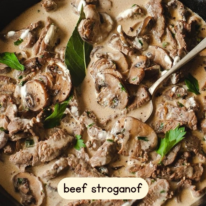 

KIRIM INSTAN beef stroganof (frozen)