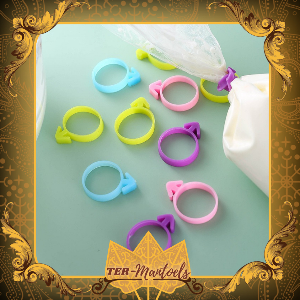 Karet Pengikat Kantong Piping bag Icing Bahan Silikon tali piping bag / karet penutup piping bag Bah
