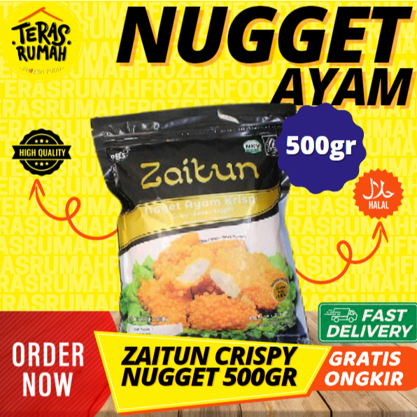 

ZAITUN NUGGET AYAM CRISPY CRUMBLE BUBBLE 500GR