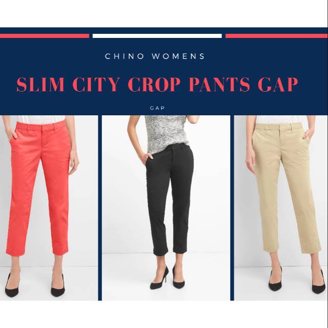 GAP Celana Panjang Wanita Slim Celana Jeans